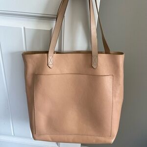 Madewell tan transport tote